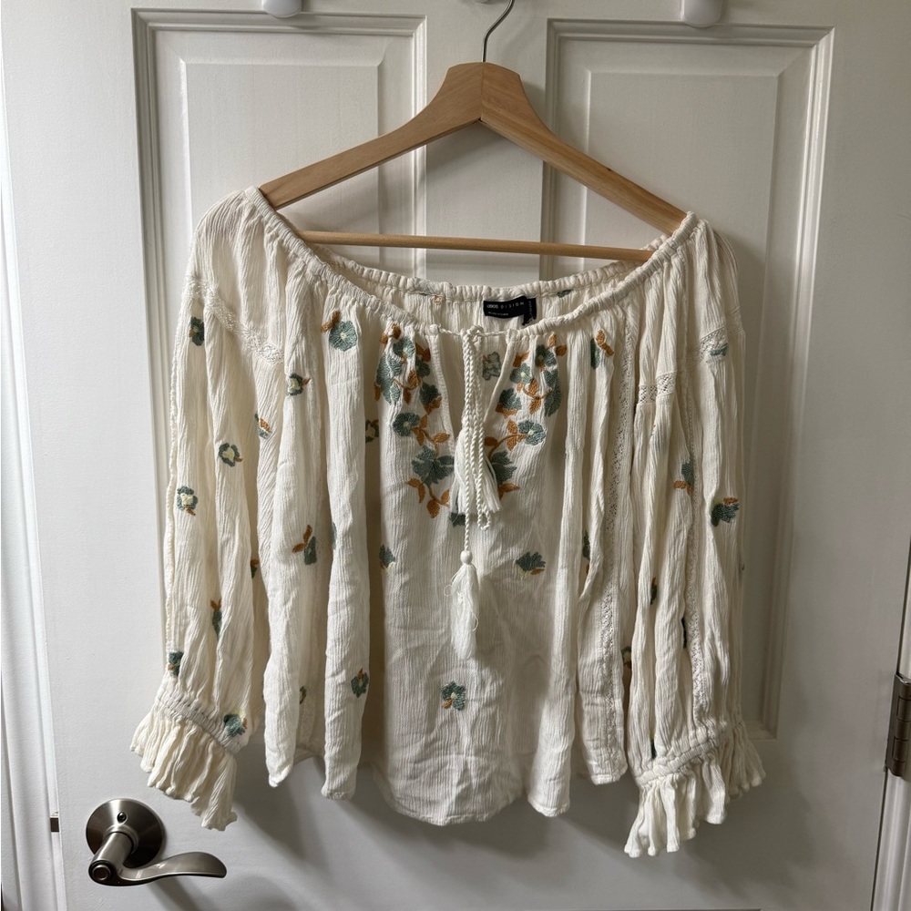 ASOS Cream Floral Blouse